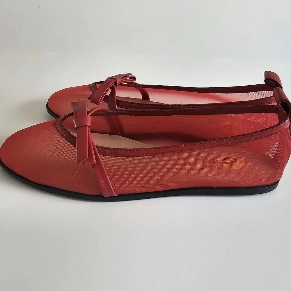 Free People Mesh Mania Bow Flats